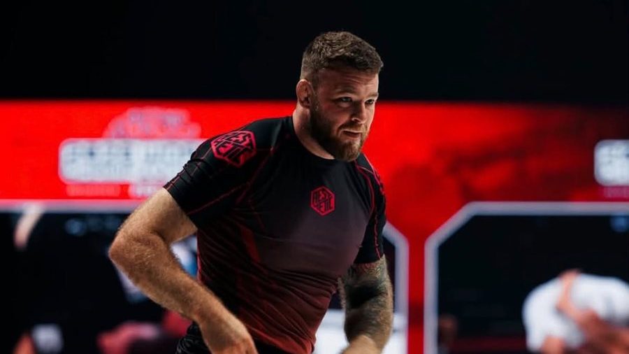 Declan Moody stepping onto the mat at a grappling event